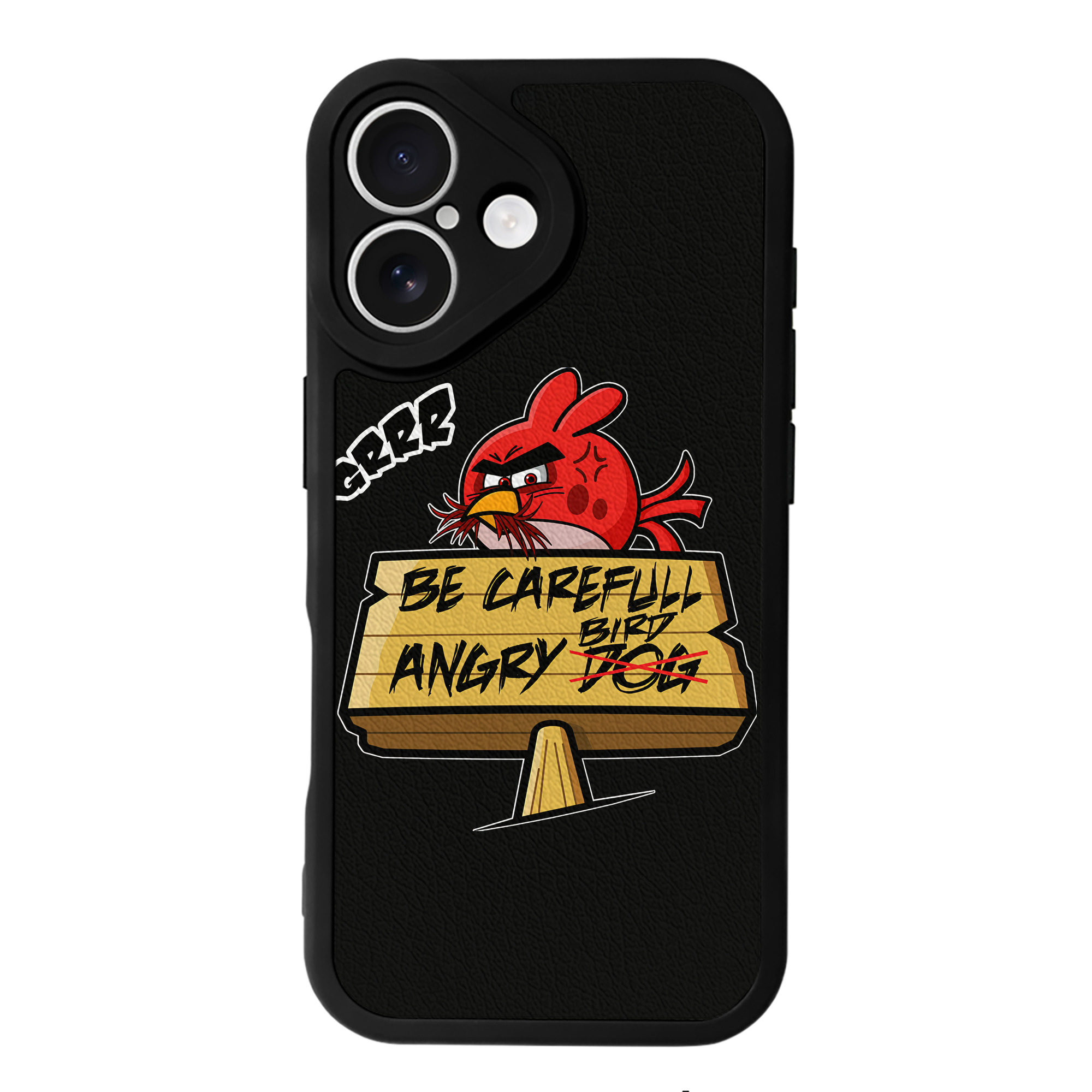 （画像用） Angry Birds アングリーバード 【iPhone 16シリーズ対応】シリコンスマホケース（レザー調） 材質：シリコン
